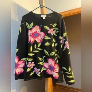 Floral Knit Sweater